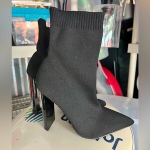 Elegant Black Women's Sock Boots